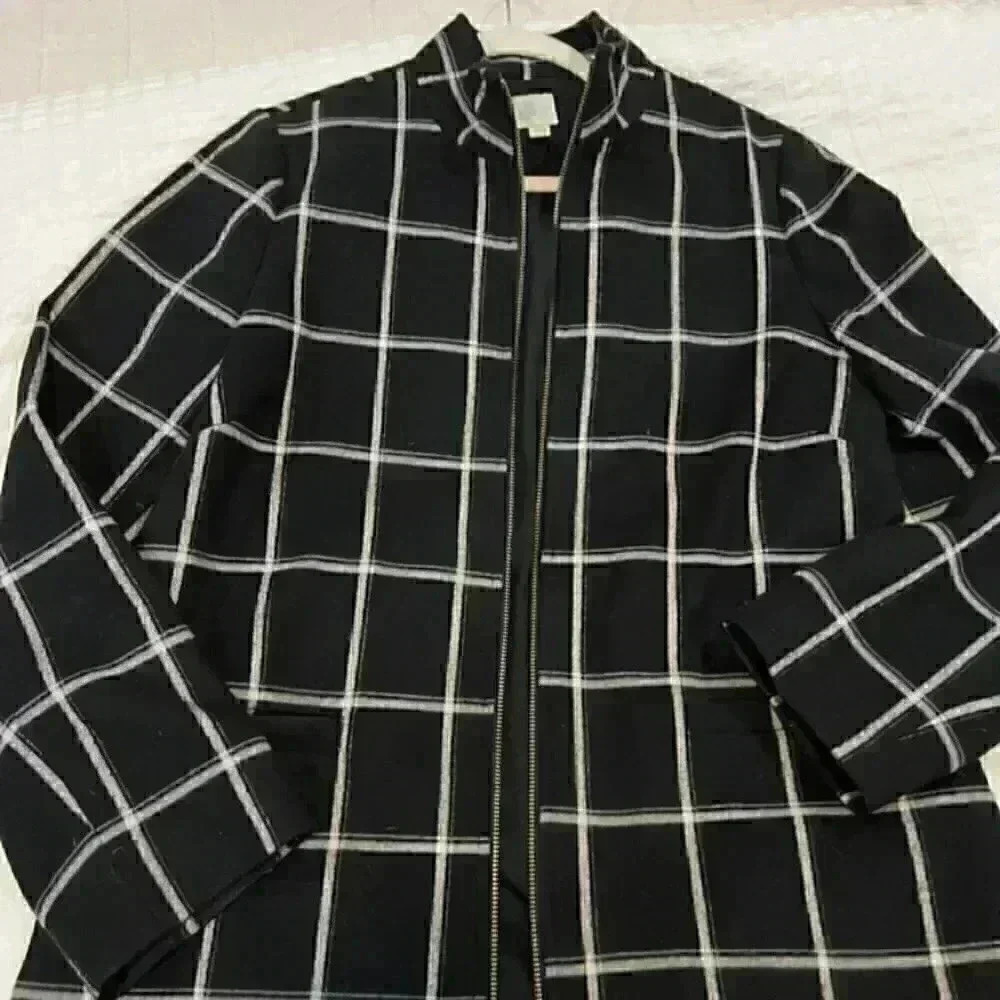 J Jill Soft front zip jacket size small